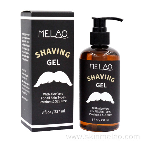 Beard Moisturizing Reduce Rash Shaving Gel For Men